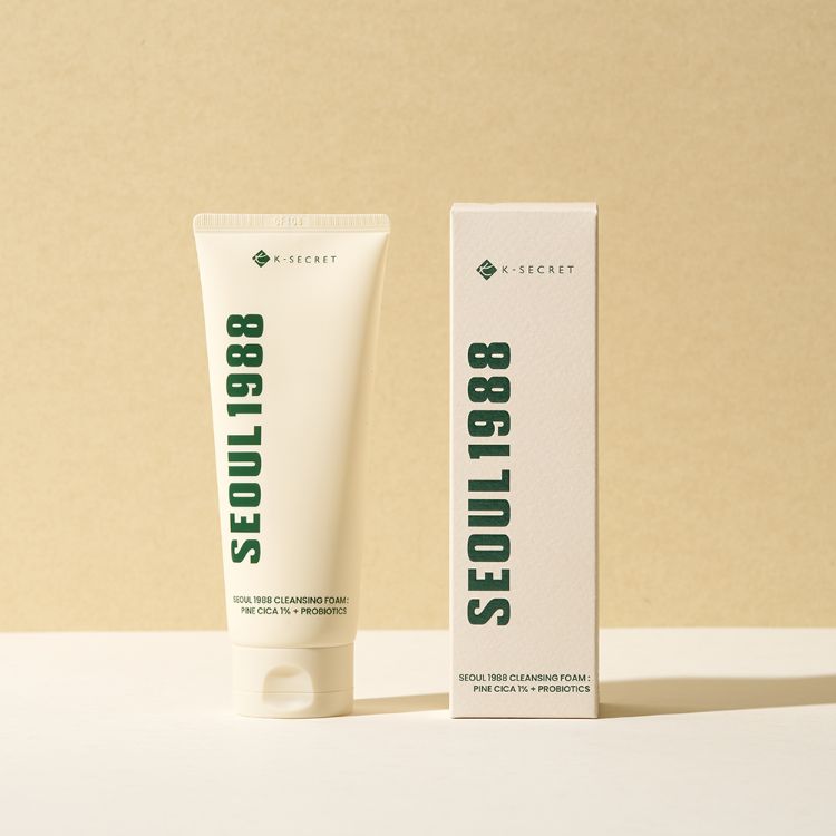 Picture of K-SECRET SEOUL 1988 Cleansing Foam : Pine Cica 1% + Probiotics  150ml