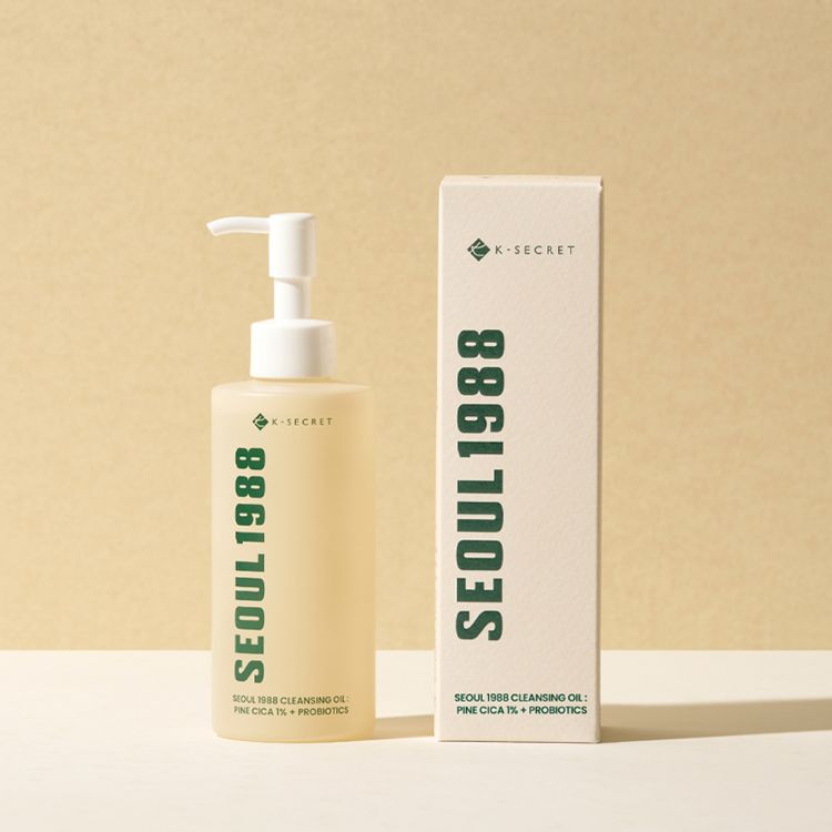 Picture of K-SECRET SEOUL 1988 Cleansing Oil : Pine Cica 1% + Probiotics  200ml